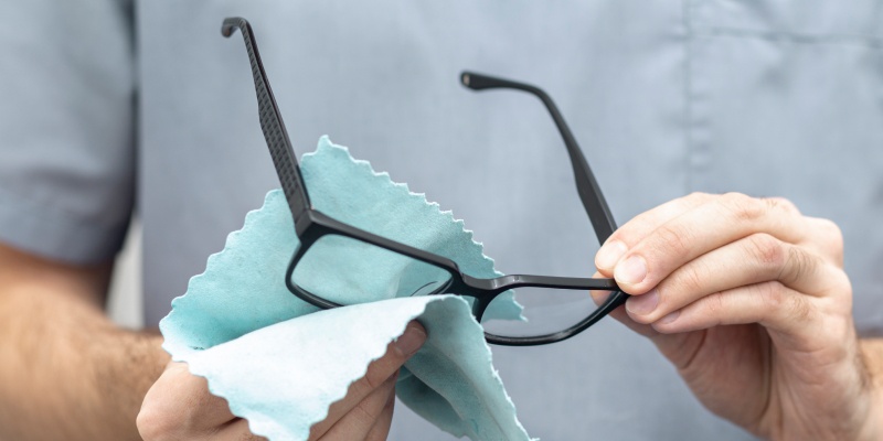 Wash your glasses with soap and water