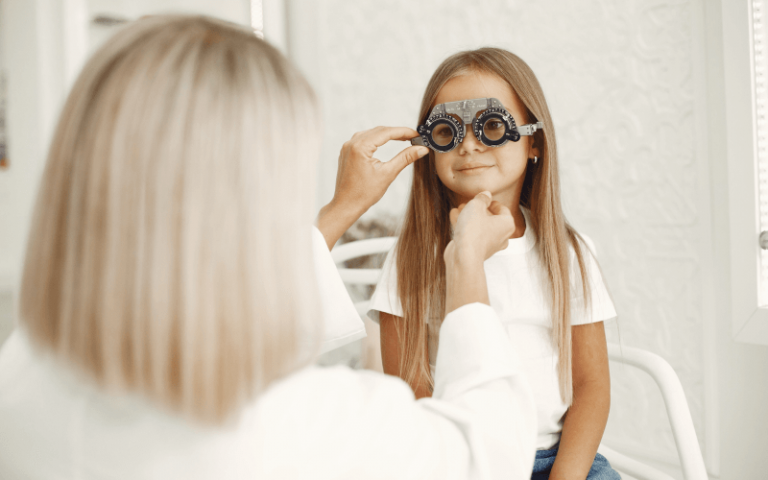 Kids eye exam